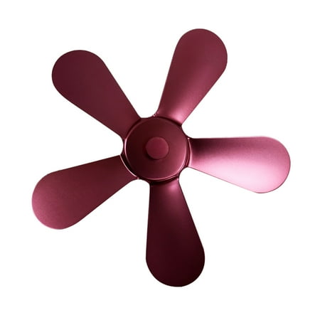

Huam 5-Blade Aluminum Heat Powered Fireplace Winter Wood Log Burning Stove Fan Blade