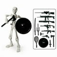 thumbnail image 4 of Cheapark T13 Skeleton Action Figure, Movable Articulated Human Skeleton, Action Figure Wearing Multiple Sets Of Weapons, Can Be Painted, Suitable For Halloween Desktop Decorations, 4 of 7