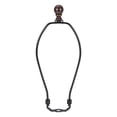thumbnail image 1 of Uxcell 1 Set 9"  Lamp Shade Harp Holder, Heavy Duty Detachable Lampshade Brackets with 1.46" Height Solid Metal Finial Shade Holder for Table and Floor Lamps, Black/Brown, 1 of 7