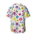 thumbnail image 7 of Kdxio Men's Hawaiian Shirt for Men Short Sleeve Shirt Doodle Fruits Summer Casual Holiday Beach Button Down T-Shirts, 7 of 7