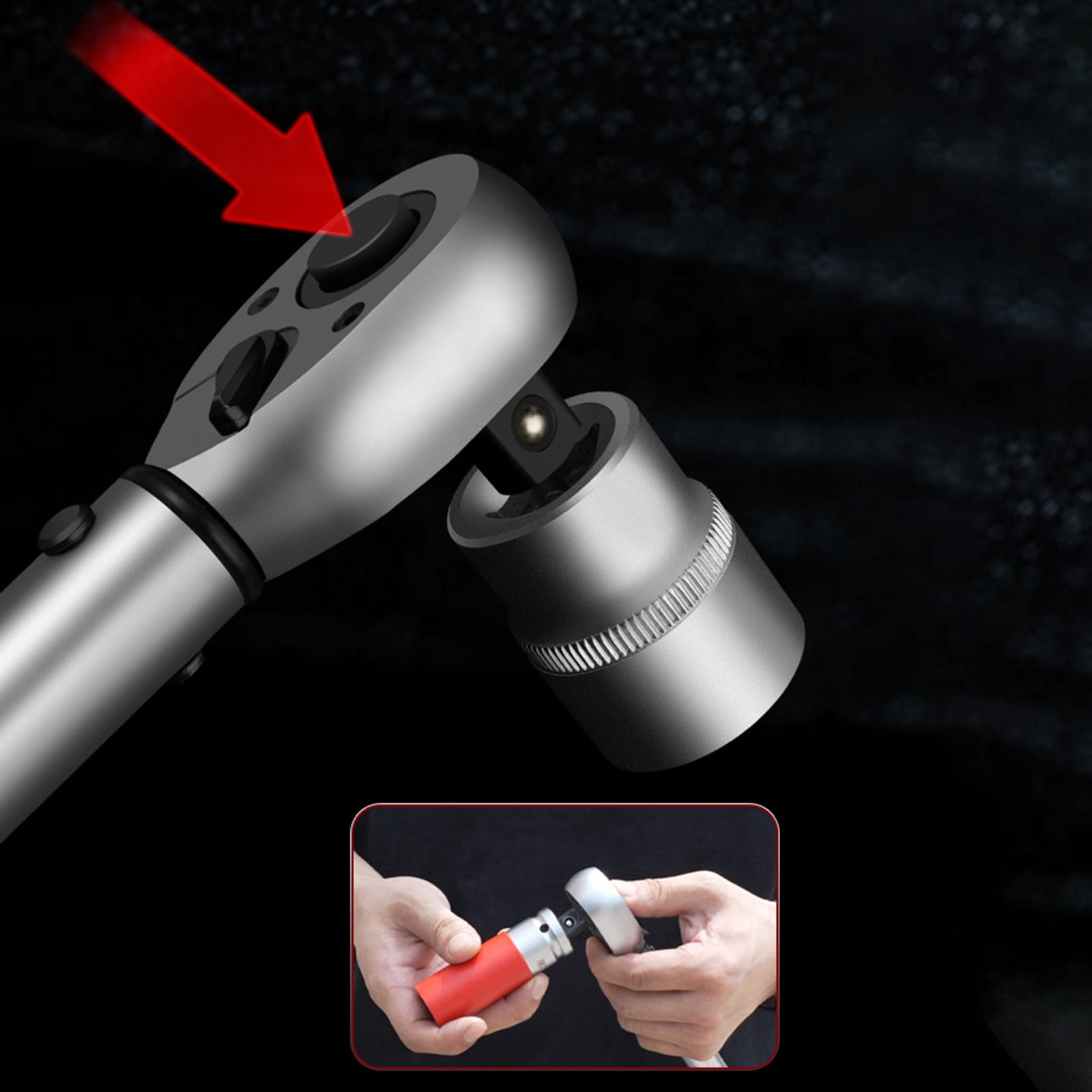 Multipurpose Torques Wrench Professional 1/4" 3/8" 1/2inch Drive Precisions Wrench For Mechanics And Craftsmen