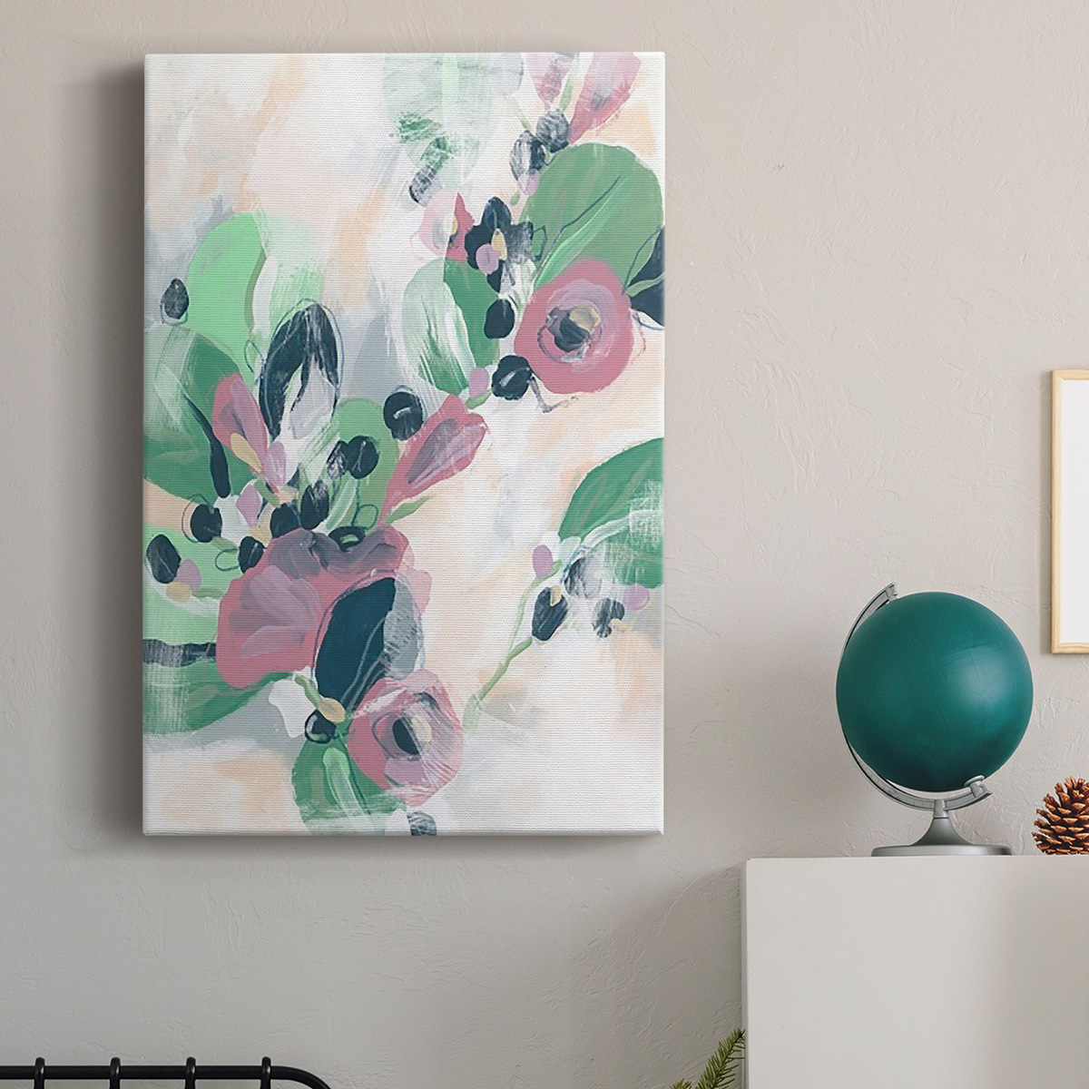 Tropical Branch Fresco II Premium Gallery Wrapped Canvas - Ready to Hang