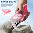 thumbnail image 6 of Dteck Built-in Screen Protector Case for Samsung Galaxy S24 Ultra,Compatible with Mag-Safe Slim TPU+PC Full-Body Stylish Shockproof Protective Cover,Rose, 6 of 7