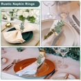 thumbnail image 5 of 6Pcs Napkin Rings, Rustic, Eucalyptus Wood Napkin Rings , Farmhouse Spring and Fall Napkin Rings, Party Table Decorations, 5 of 5