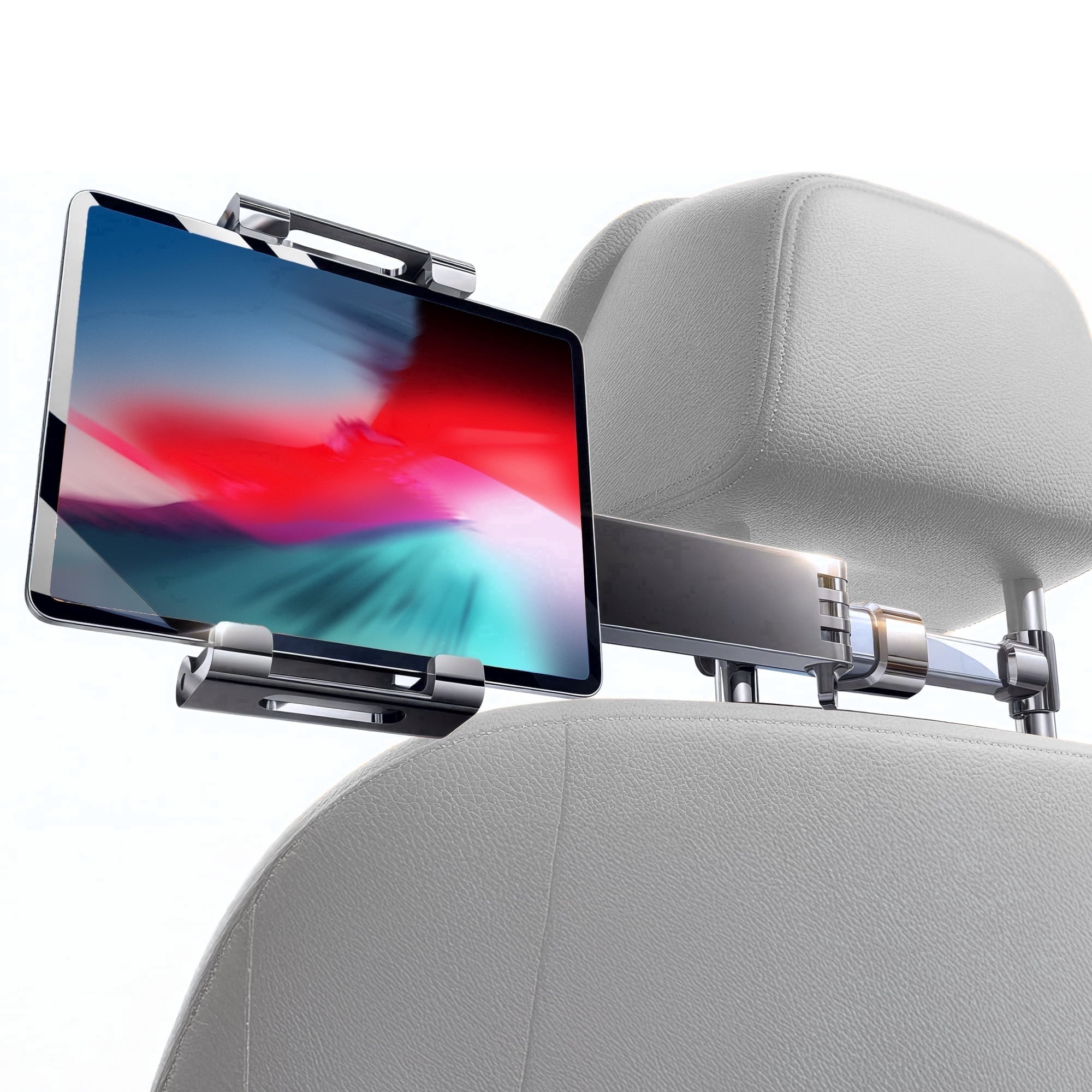 Bracketron TekGrip XL Car Tablet Headrest Mount – Universal Backseat Holder for iPad & Tablets, Heavy-Duty Metal Arm, Extendable & 360° Rotating, Fits 4.7″–12.9″ Devices