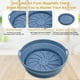 thumbnail image 4 of Forro de Silicona para Olla de Air Fryer Reutilizable, Inserto de Canasta Antiadherente, Ajusta para Freidoras de 5QT, Resistente al Calor hasta 450°F, Seguro para Lavavajillas Azul 8.2 pulgadas, 4 of 6