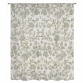 thumbnail image 2 of Farmhouse Sage Green Sheer Curtains 84 Inches Long, Vintage Flower Leaf Botanical Light Filering Curtains, Breathable Simi Curtain Privacy Drapes for Living Room Bedroom Lightweight Window Treatment, 2 of 9