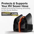 thumbnail image 3 of Camco Sidewinder 15-Ft RV Sewer Hose Support - Features Flexible Telescoping Design for Avoiding Obstacles & Deep Cradles Secure RV Sewer H, 3 of 6
