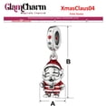 thumbnail image 3 of Dije Navidad Santa Claus Pulido Mx XmasClaus04 5Pzas Plata S925 Chapa Colgante Fijo Santa Claus Plata/Rojo Caja Blanca 4, 3 of 3