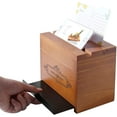 thumbnail image 6 of WELLAND Wood Recipe Box with 4 x 6 Inches Cards, Phone Slot on The Top, Pull-Out iPad Holder Stand, Card Dividers with Tap, 6 of 7