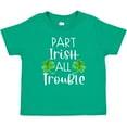 thumbnail image 3 of Inktastic Part Irish All Trouble St. Patrick's Day with Green Clovers Boys or Girls Baby T-Shirt, 3 of 5