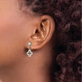 thumbnail image 4 of Stainless Steel Polished Cross Post Dangle Earrings Made In China sre909, 4 of 5
