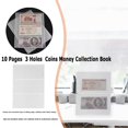 thumbnail image 4 of 10 piezas páginas 3 agujeros papel dinero álbum moneda billete colección libro (2), 4 of 4