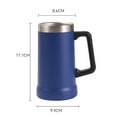 thumbnail image 4 of Homerr Tasse Isolée en Acier Inoxydable 700ML Isolation Double Paroi pour Boissons Chaudes Froides Grande Prise Incassable, 4 of 7