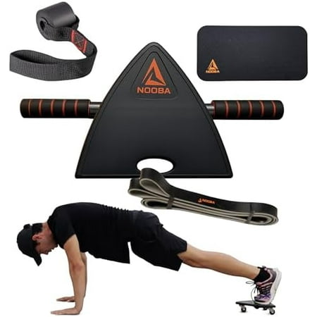 Ab Roller Wheel Kit – Ab Wheel Roller for Core Training & Home Fitness Includes Resistance Bands Anchor &Knee mat | Durable Abs Roller for Full Ab Workout & Core Strength$$Sport & Recreation Other