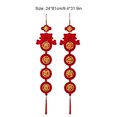 thumbnail image 4 of Toystoory 1 par de coplas de puerta de Año Nuevo chino para Hotel en casa, entrada significativa, decoración colgante de fortuna alegre, adorno de Kits de decoración para fiestas Toystoory HA075318-01, 4 of 6