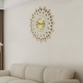 thumbnail image 4 of PEAKORA26.4'' Modern 3D Large Wall Clock Metal Watch Art Design Home Living Room Decor, 4 of 13