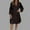 Black, variant on Oplxuo Lace Patchwork Vacation Dresses for Women Trendy Loose V Neck A-Line Casual Long Sleeve Party Cocktail Midi Dress