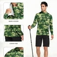thumbnail image 5 of Hoodies for Men Camouflage UPF 50+ Sun Protection Hoodie Long Sleeve Fishing Hiking Shirt with Face Mask M, 5 of 7