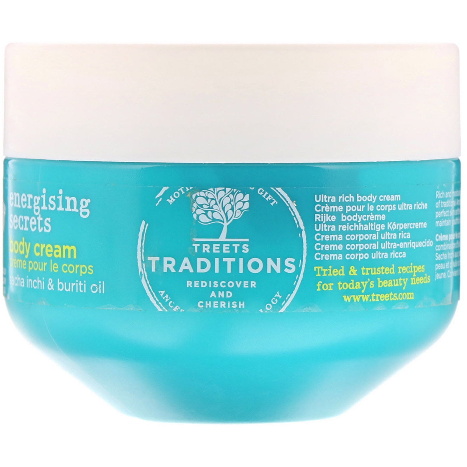 Treets Traditions Ancestral Cosmetology Energising Secrets Shower Gel Body  Cream