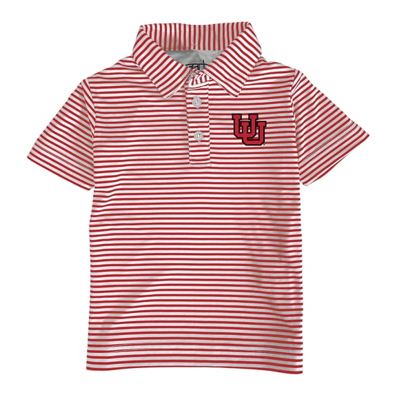 Toddler Garb Red/White Utah Utes Carson Polo