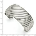 thumbnail image 2 of Stainless Steel Polished Cuff Bangle, 2 of 3