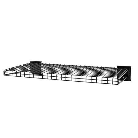 HART 12" x 24" Garage Storage Wire Shelf, Durable Steel, Black, 55 lb. Capacity
