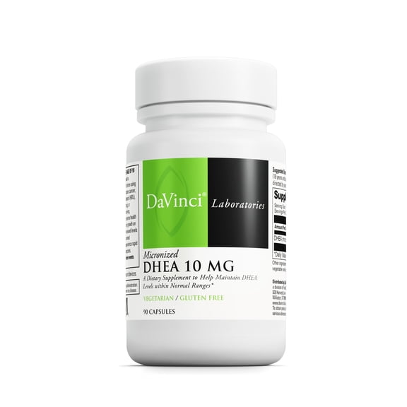 DaVinci Labs Micronized DHEA 10 mg - Support Immune & Thyroid Health* - 90 Vegetarian Capsules
