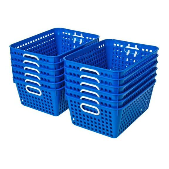 Really Good Stuff Book Baskets - Large Rectangle - 12 baskets