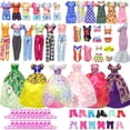 thumbnail image 1 of 57 juegos de ropa de muñeca Barbie de 30 cm juguetes de niña en casa para cambiar los accesorios de la casa de muñecas bjd, 1 of 5