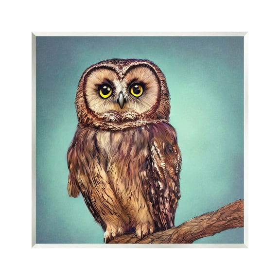 Beautiful Owl Wildlife Portrait Animals & Insects Painting Unframed Art Print Wall Art