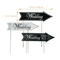 thumbnail image 2 of OULII 2Sets Wedding Road Sign Decorative Yard Signs with Arrow Design and Ribbon for Wedding Party, 2 of 8