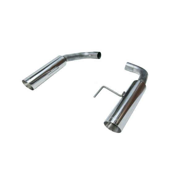 Pypes Performance Exhaust SFM81MS Pype Bomb Series Axle Back Exhaust System; Split Rear Dual Exit; 4 in. Polished Tips; Hardware Not Incl.; Polished 304 Stainless Steel;