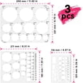 thumbnail image 4 of Circle Template Circle Round Stencil Templates for Drafting for Office and School Building Formwork Drawings Templates, Large and Small Size, 3 Pack, 4 of 7