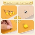 thumbnail image 3 of 100Set Leather Rivets Studs, 6mm/0.2" Purse Handbag Feet, Matt Black, 3 of 6