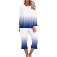 thumbnail image 2 of Puntoco Conjunto De Pijama Cómodo De Dos Piezas De Manga Larga Con Cuello Redondo Y Estampado Para Mujer De 2 Piezas Conjunto Deportivo Liquidación Puntoco Puntoco-4363, 2 of 5
