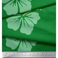 thumbnail image 3 of Soimoi Green Cotton Duck Fabric Floral Decor Fabric Printed Yard 42 Inch Wide, 3 of 3