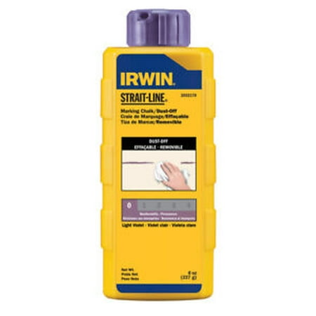

Irwin Strait-Line 8oz Light Violet Dust Off Chalk Indoor Cleans Off 4935426