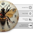 thumbnail image 3 of Vintage Insect Bee Wall Clock 10 Inch Silent Non Ticking Round Clock Decoration for Living Room Kitchen Bedroom Bathroom Office Classroom, 3 of 8