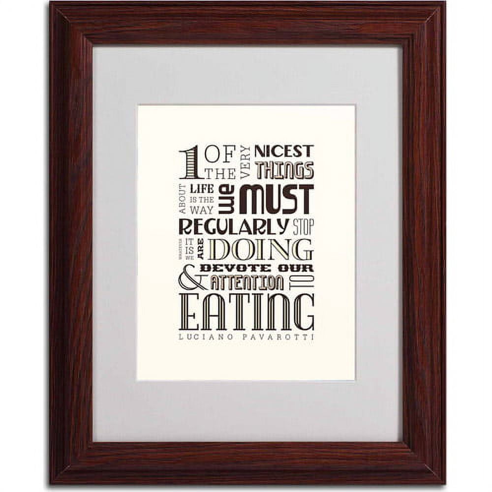 Trademark Fine Art "Take Time to Eat II" Canvas Art by Megan Romo, Wood Frame