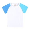 thumbnail image 4 of Hiiyo Boys Summer Outfits Cotton Tracksuit Patchwork Color Short Sleeve T Shirt with Shorts Set, 4 of 4