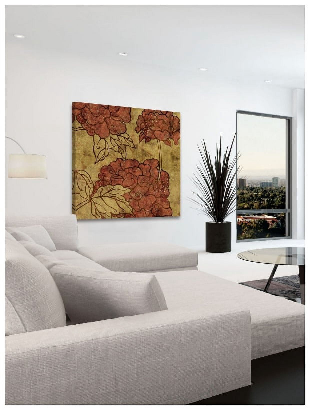 "Peonies II" Painting Print on Wrapped Canvas