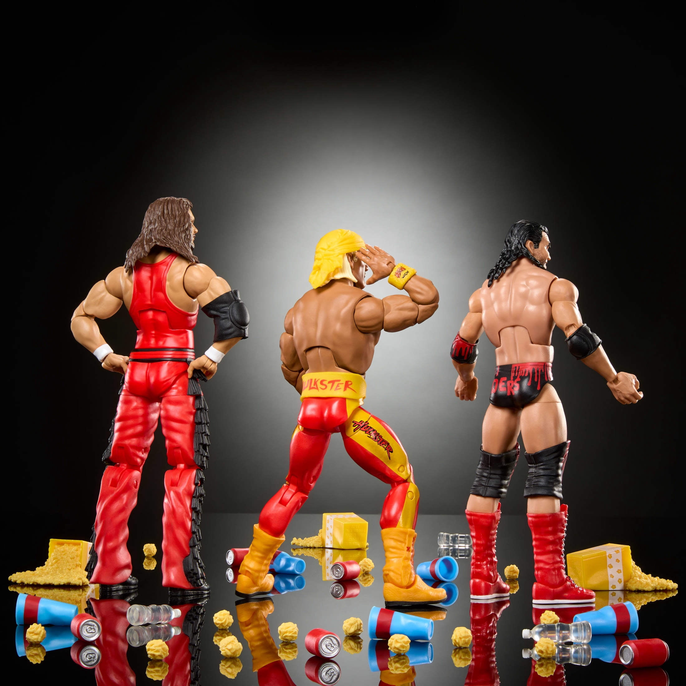 WWE Scott Hall, Kevin Nash, Hulk Hogan Elite Action Figures Set