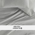 thumbnail image 3 of Ultra Soft & Stretchy Jersey Cotton Bed Sheets Set Wrinkle Free & Breathable Twin XL Light Gray Bedding by Comfort Canopy, 3 of 9