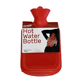 Handy Solutions Rubber Hot Water Bottle for Pain Management, 2 qt Capacity