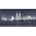 thumbnail image 2 of Frank, Assaf 32x18 Black Ornate Wood Framed with Double Matting Museum Art Print Titled - Central park and Manhattan skyline - New York city, 2 of 4