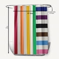 thumbnail image 5 of Simply Daisy 70" W x 73" L Christmas Stripes Polyester Shower Curtain, Multi [1 Ct], 5 of 5