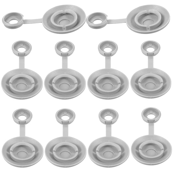 YSNOOWE Durable Dark Grey Screw Caps for Car Interiors Ysnoowe 10Pcs