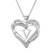 thumbnail image 1 of Collar para mujer, Joyas para mujer, Joyas para mujer, Collar con letra en forma de corazón para mujer, Collar con colgante chapado en forma de corazón, Collar para mujer, 1 of 3