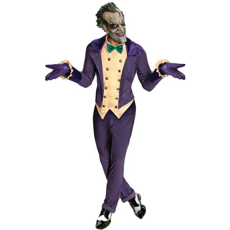 Morris Costumes Mens Long Sleeve Character Joker Arkham City Costume, Style RU880585
